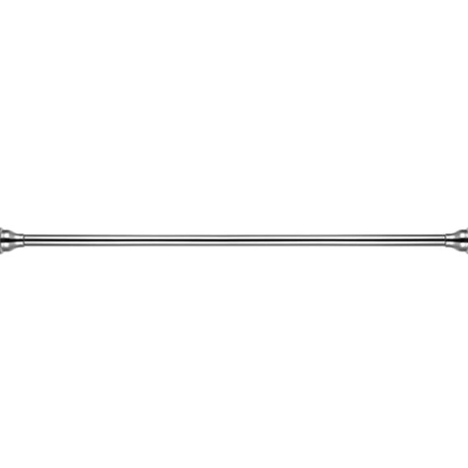 Hot Edenscape Americana 72" Tension Shower Rod with Decorative Flange Shower Curtain Rods