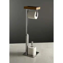 Online Edenscape Freestanding Toilet Paper Holder with Storage Shelf Toilet Paper Holders