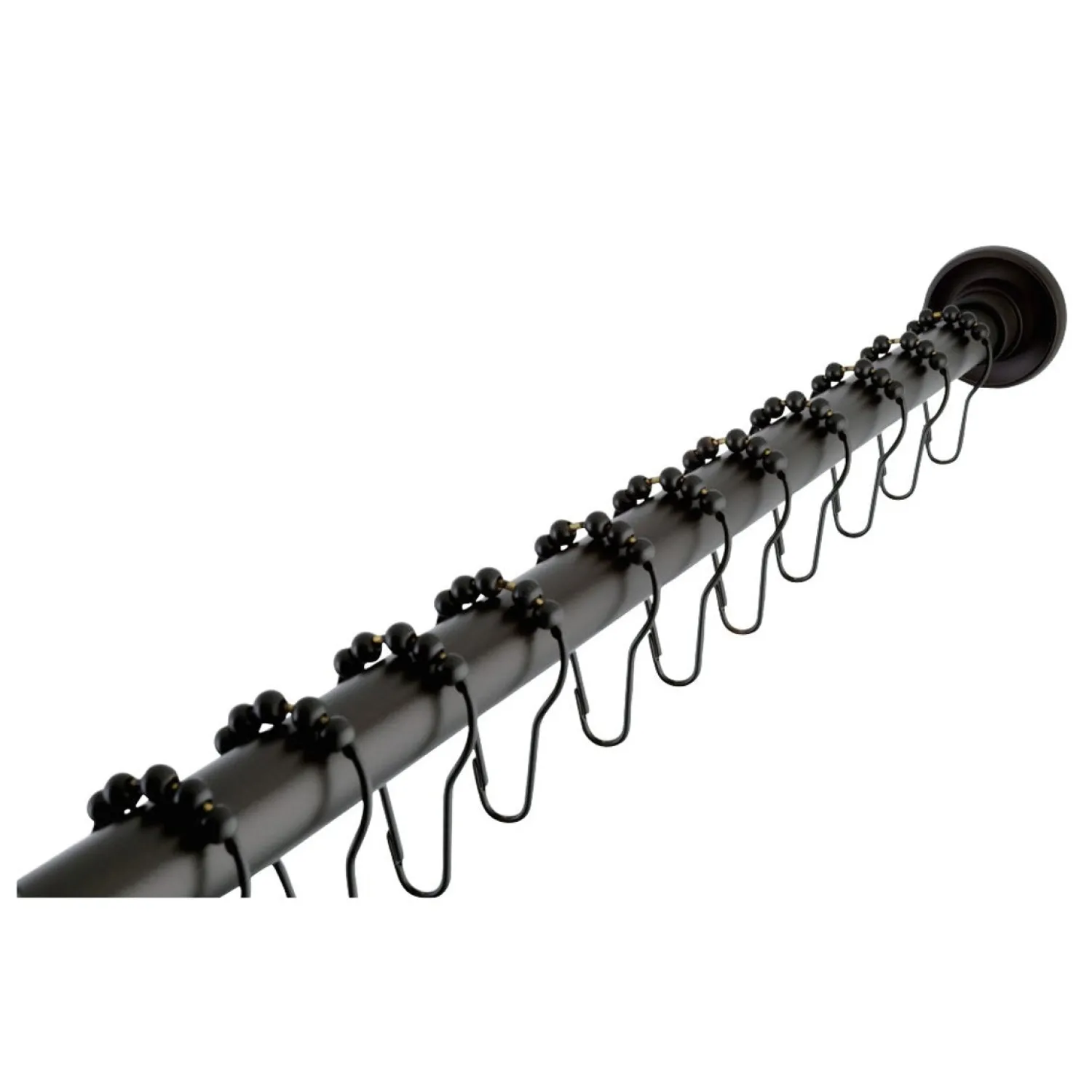 Discount Edenscape 72-Inch Adjustable Stainless Steel Shower Curtain Rod with Rings Shower Curtain Rods