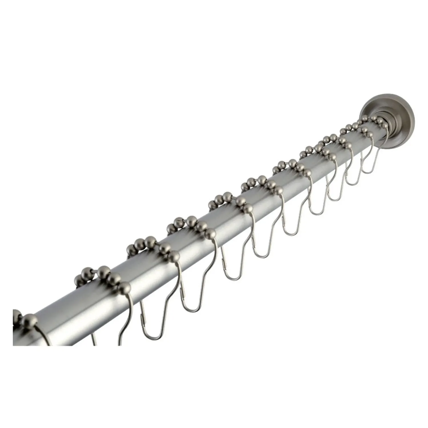 Discount Edenscape 72-Inch Adjustable Stainless Steel Shower Curtain Rod with Rings Shower Curtain Rods