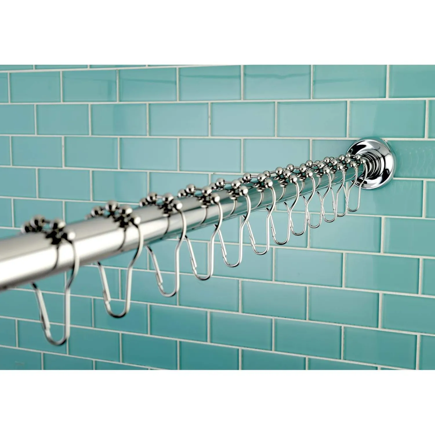 Discount Edenscape 72-Inch Adjustable Stainless Steel Shower Curtain Rod with Rings Shower Curtain Rods