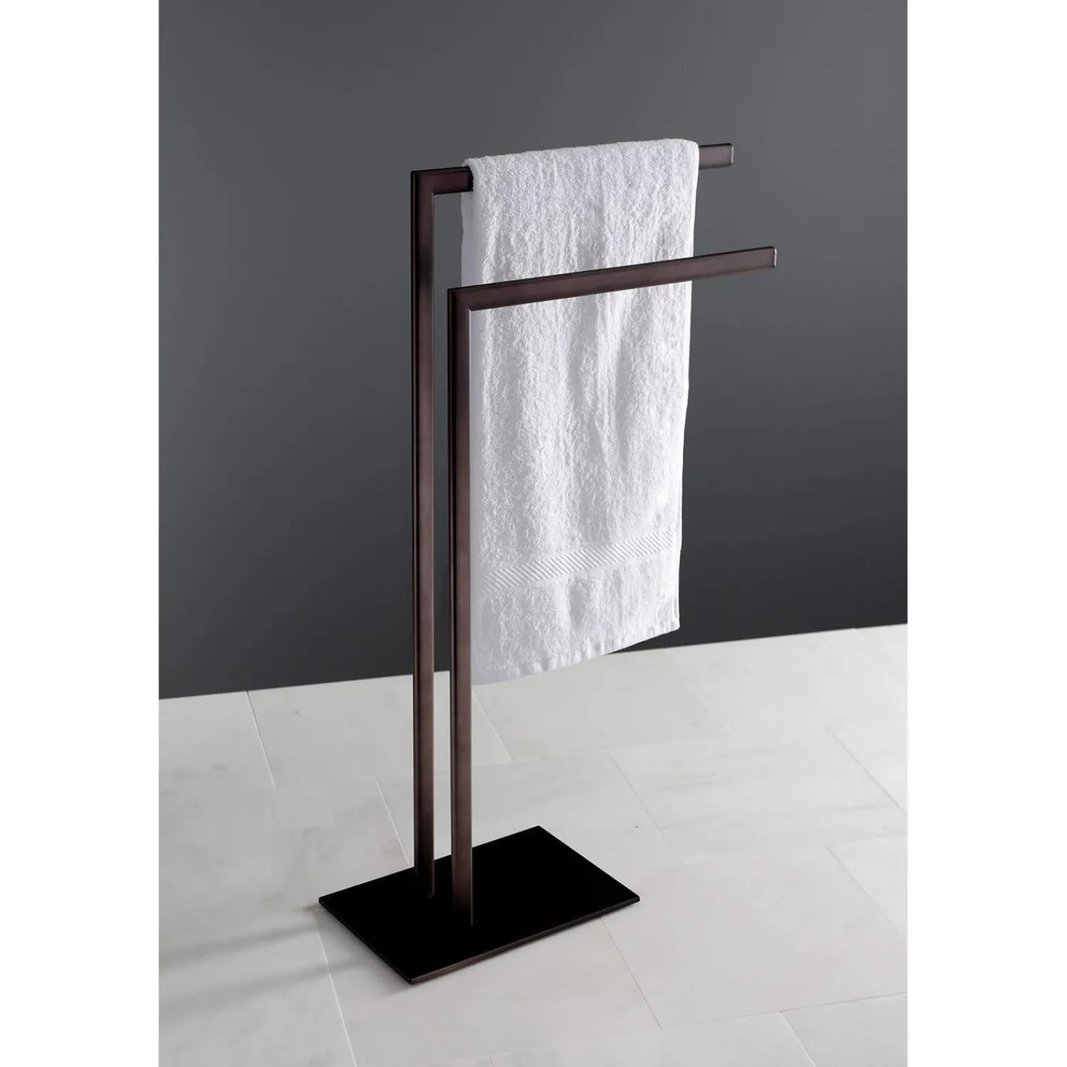 Outlet Edenscape Pedestal Dual Towel Rack Free-Standing Towel Racks