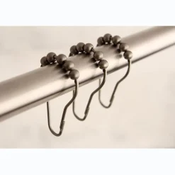 Sale Edenscape Roller Ball Shower Curtain Rings, 12 Pcs/Set Shower Curtain Rods