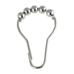 Discount Edenscape Roller Ball Shower Curtain Rings (12 Pieces/Set) Shower Curtain Rods