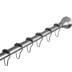 Best Edenscape Straight Shower Curtain Rod with Shower Curtain Rings Shower Curtain Rods