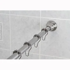 Best Edenscape Straight Shower Curtain Rod with Shower Curtain Rings Shower Curtain Rods