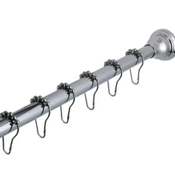 Best Edenscape Straight Shower Curtain Rod with Shower Curtain Rings Shower Curtain Rods