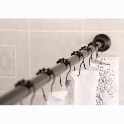 Best Edenscape Straight Shower Curtain Rod with Shower Curtain Rings Shower Curtain Rods