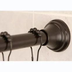 Best Edenscape Straight Shower Curtain Rod with Shower Curtain Rings Shower Curtain Rods