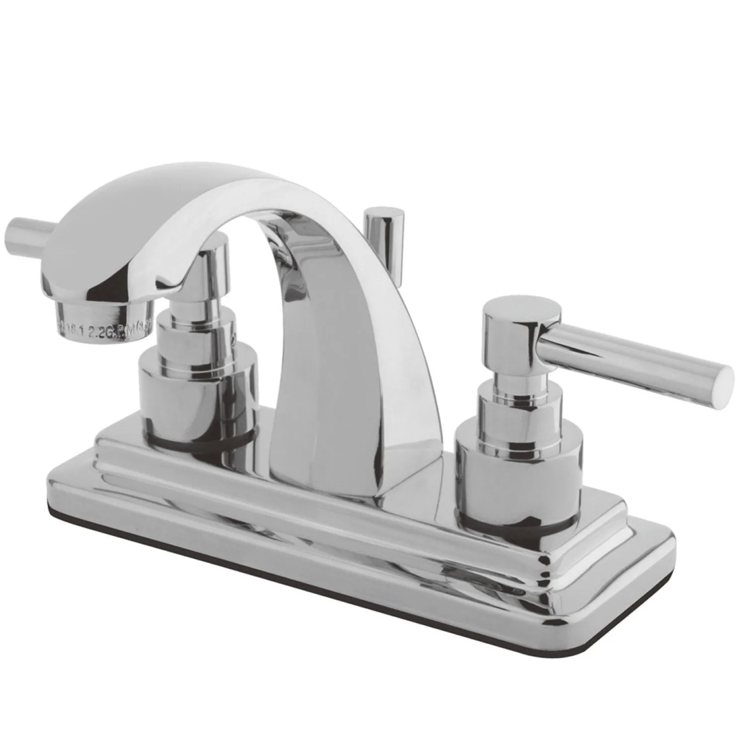 Clearance Elinvar 4" Centerset Two Handle Lavatory Faucet with Brass Pop-up 4" Center Set