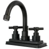 Elinvar 4-Inch Centerset Deck Mount Bathroom Faucet 4" Center Set