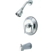 Sale Elinvar Single Handle Tub and Shower Faucet in Polished Chrome Tub & Shower Sets