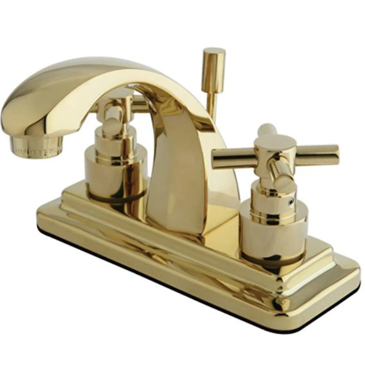Discount Elinvar Two Handle 4" Centerset Lavatory Faucet with Brass Pop-up 4" Center Set
