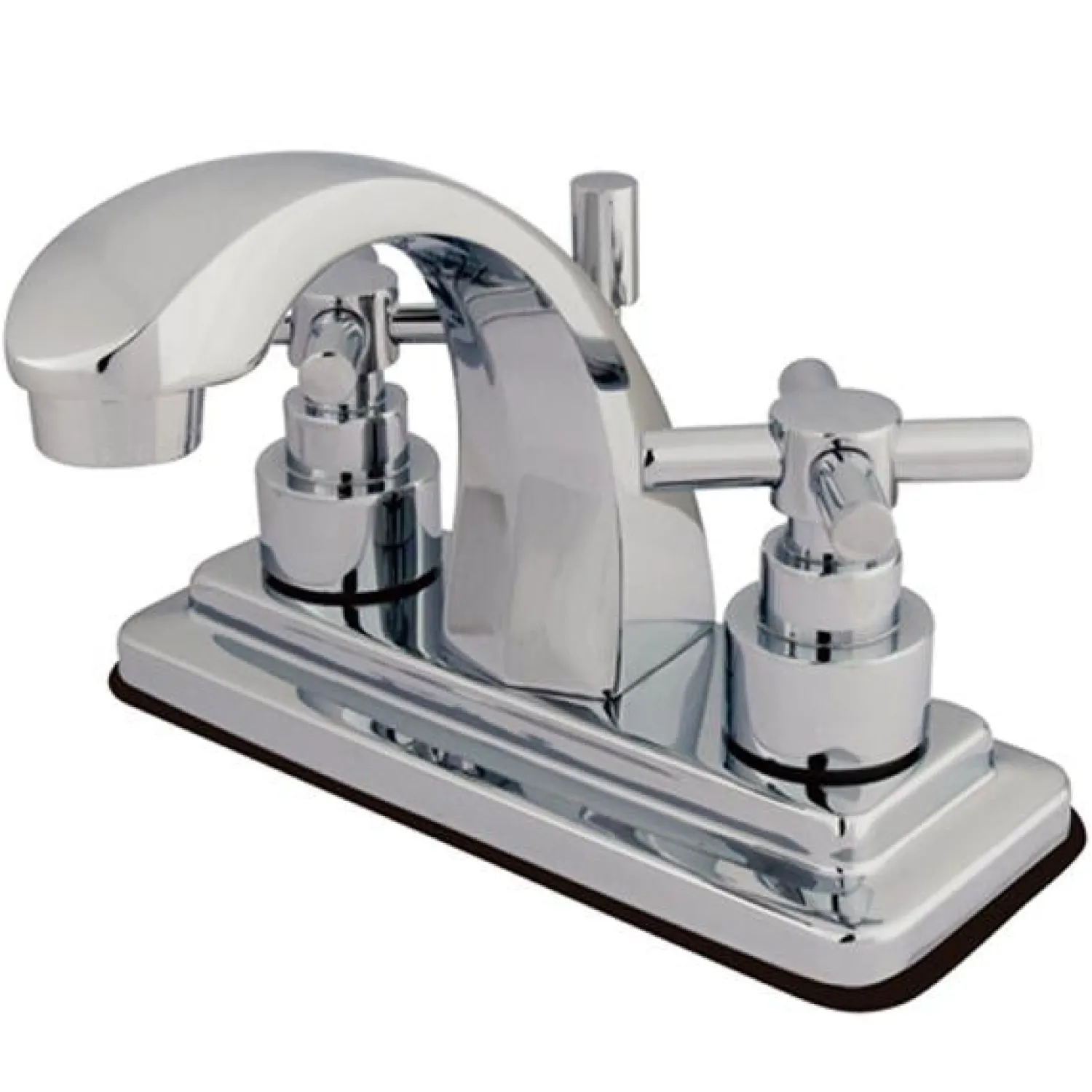 Discount Elinvar Two Handle 4" Centerset Lavatory Faucet with Brass Pop-up 4" Center Set