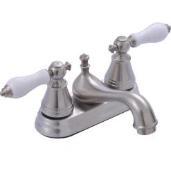 English Classic Two Handle 4" Centerset Lavatory Faucet 4" Center Set