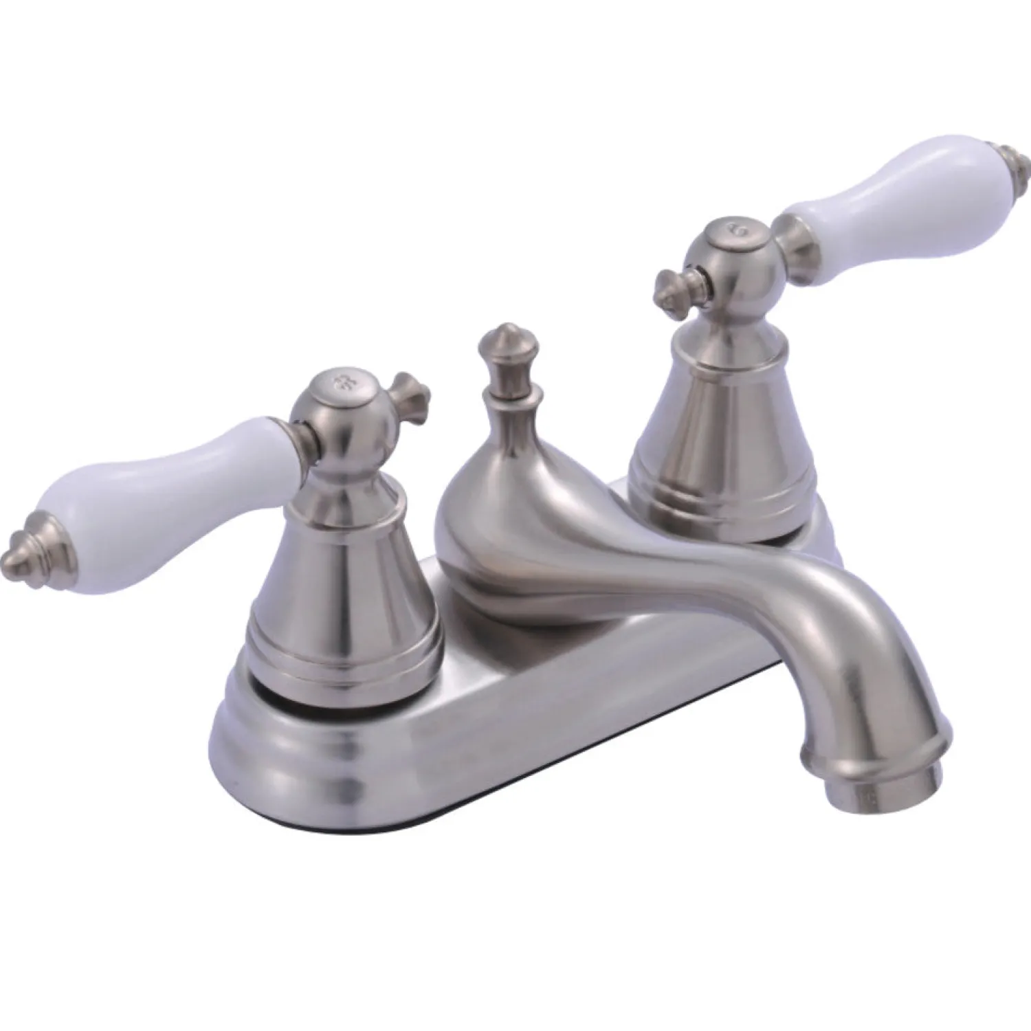 English Classic Two Handle 4" Centerset Lavatory Faucet 4" Center Set