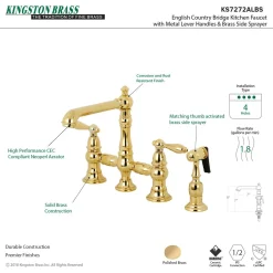 Sale English Country Kitchen Faucet with Side Sprayer Faucets With Side Spray|Bridge Faucets