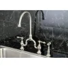 Clearance English Country Deck Mount Kitchen Bridge Faucet with Brass Sprayer Faucets With Side Spray|Bridge Faucets