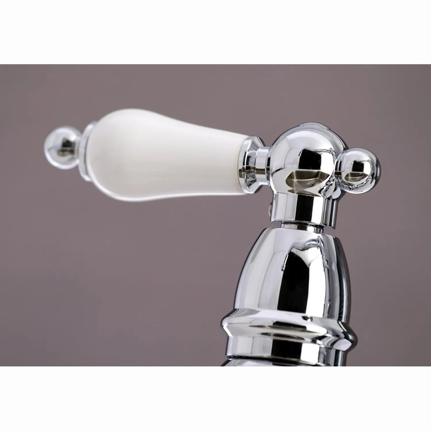 Discount English Country 4-Hole 8" Bridge Kitchen Faucet with Sprayer Faucets With Side Spray|Bridge Faucets