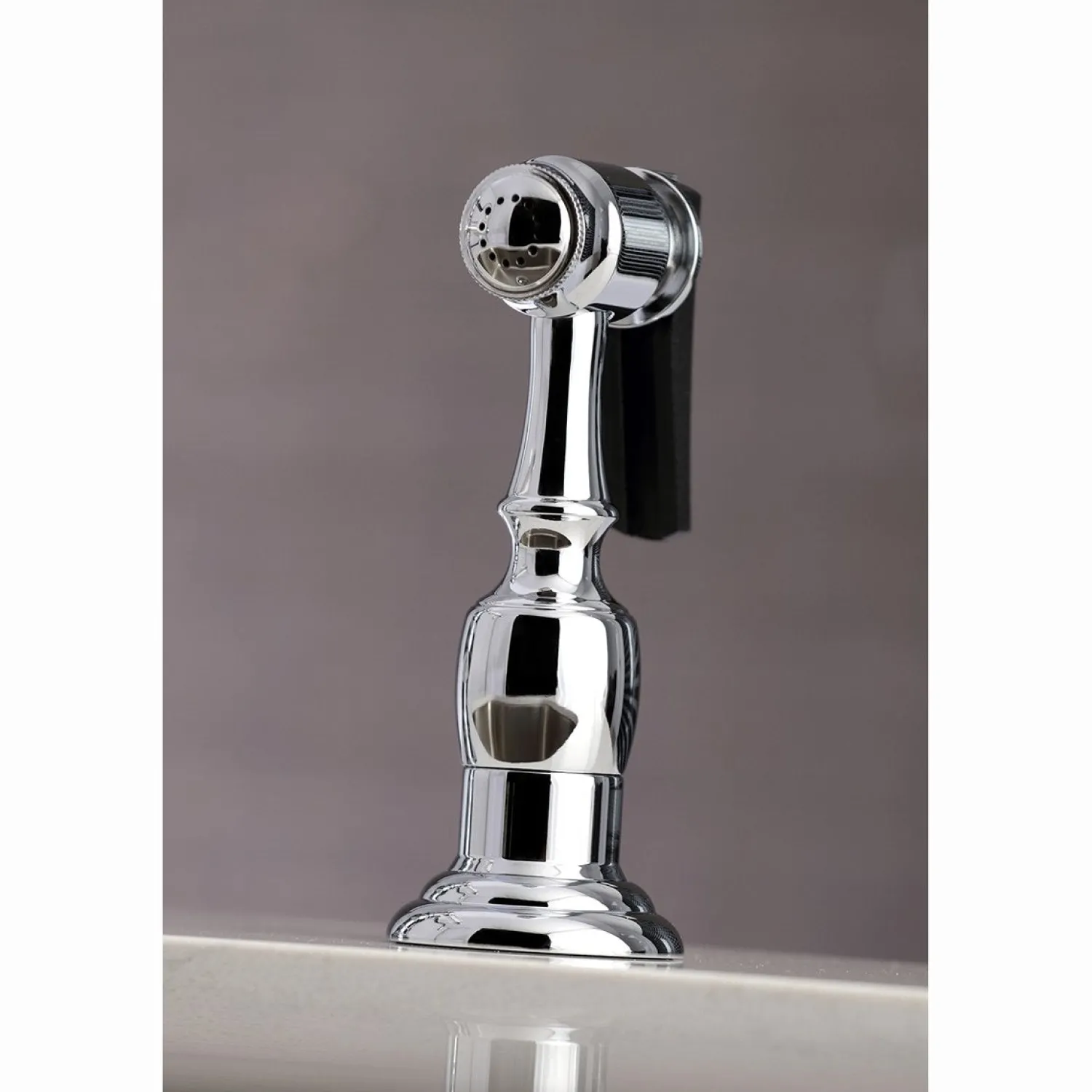 English Country 8" Bridge Kitchen Faucet with Sprayer Faucets With Side Spray|Bridge Faucets