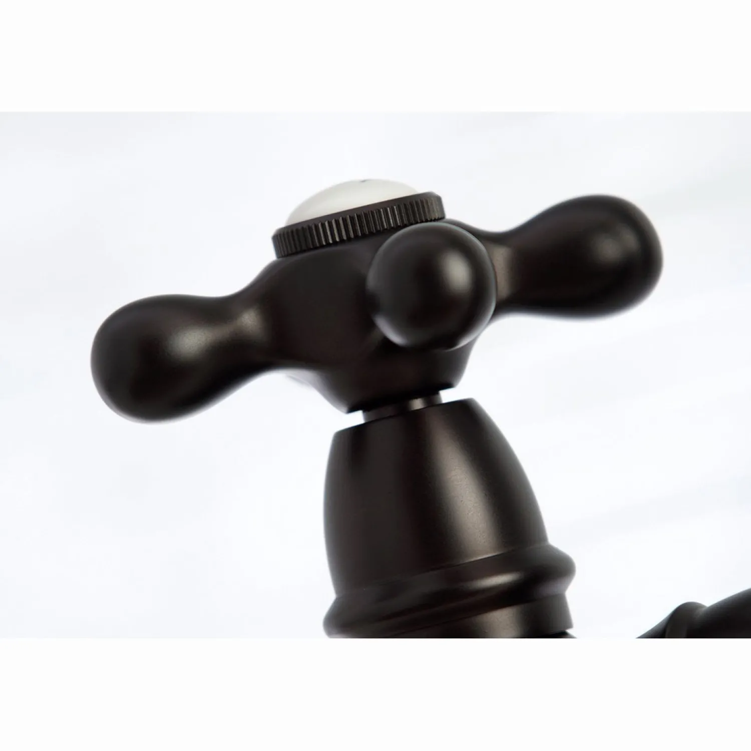 English Country 8" Bridge Kitchen Faucet with Sprayer Faucets With Side Spray|Bridge Faucets