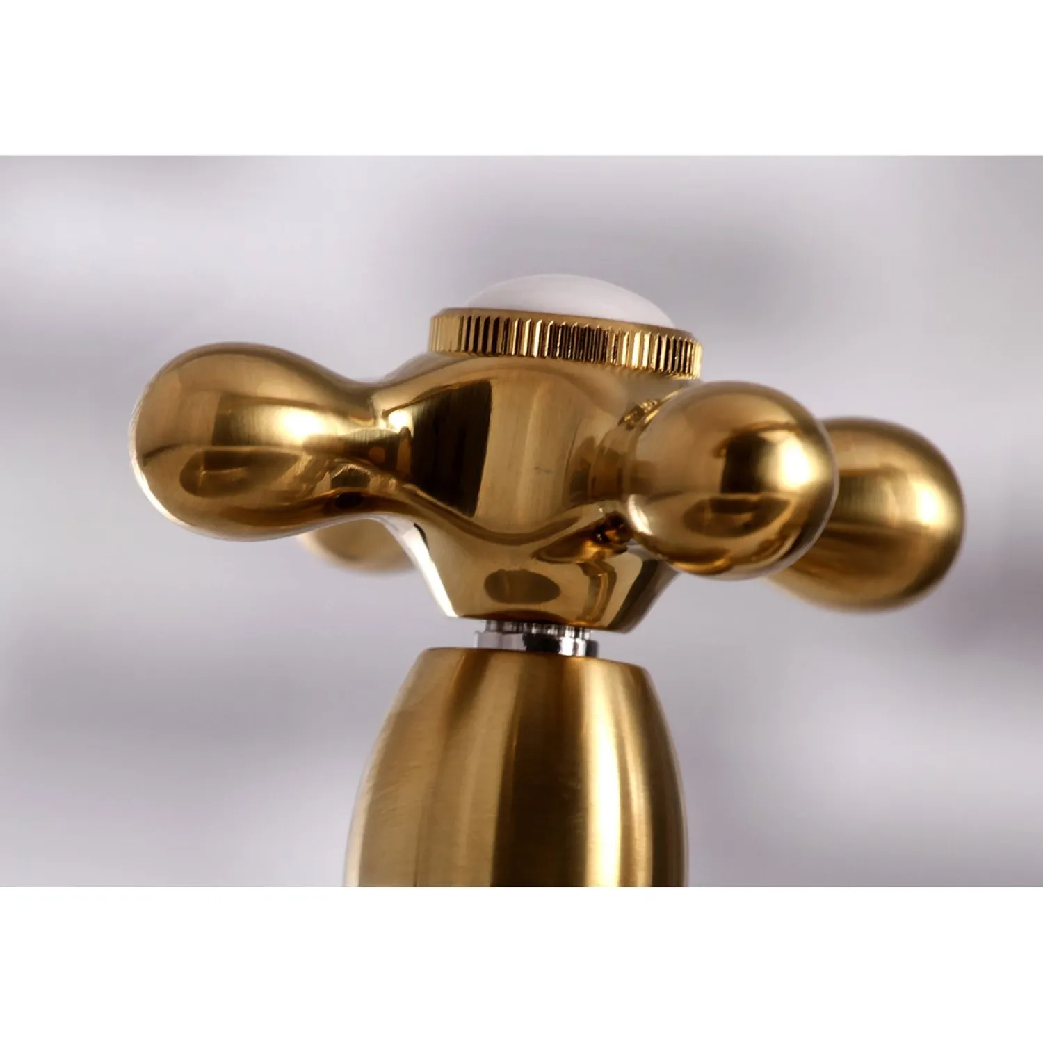 English Country 8" Bridge Kitchen Faucet with Sprayer Faucets With Side Spray|Bridge Faucets