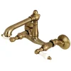 Best English Country 6-Inch Adjustable Center Wall Mount 2-Hole Kitchen Faucet Wall Mounted Kitchen Faucets