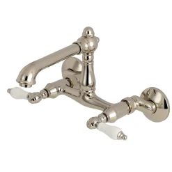Best English Country 6-Inch Adjustable Center Wall Mount 2-Hole Kitchen Faucet Wall Mounted Kitchen Faucets