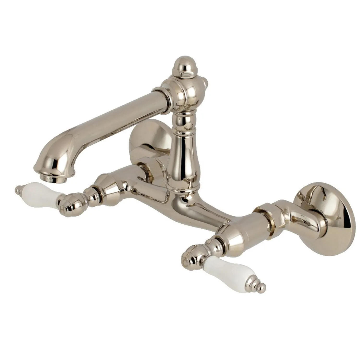 Best English Country 6-Inch Adjustable Center Wall Mount 2-Hole Kitchen Faucet Wall Mounted Kitchen Faucets