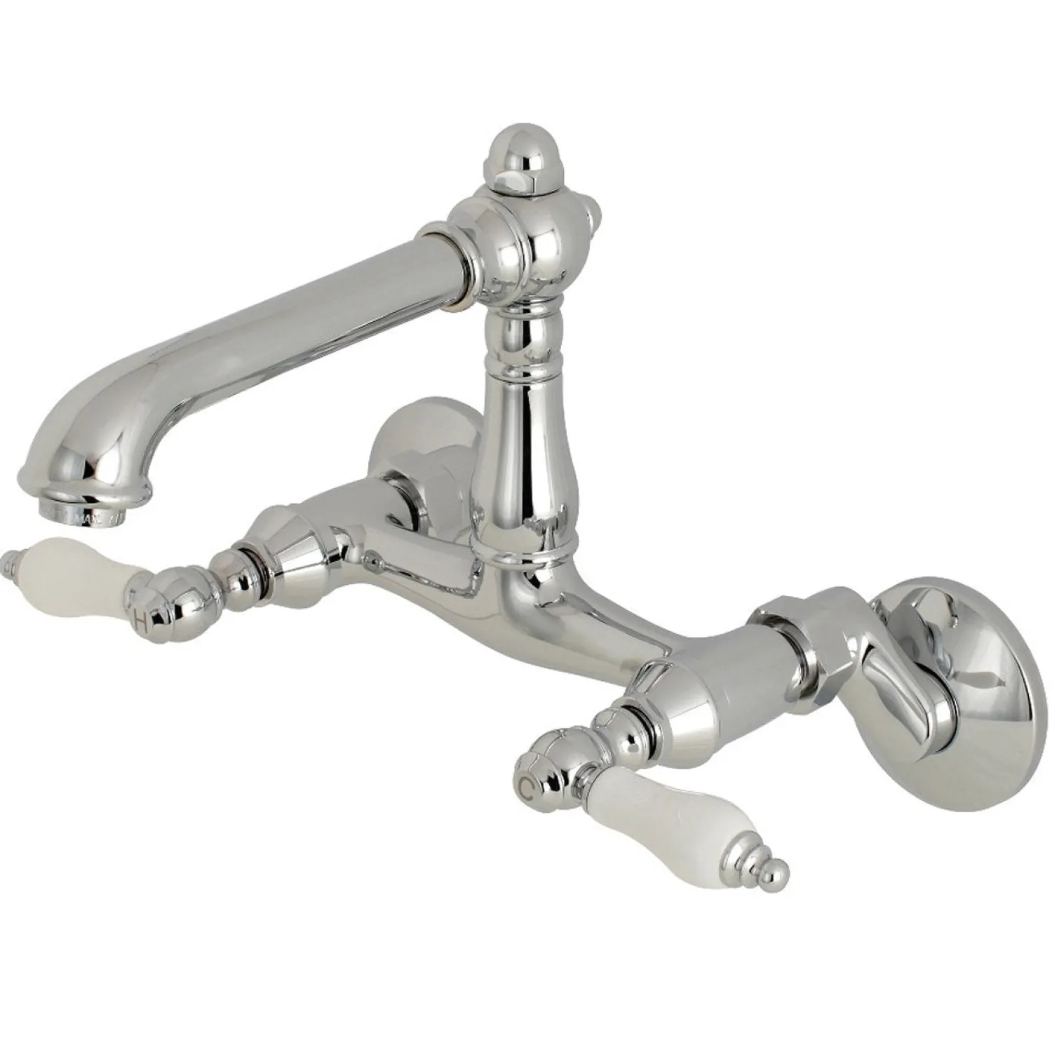 Best English Country 6-Inch Adjustable Center Wall Mount 2-Hole Kitchen Faucet Wall Mounted Kitchen Faucets