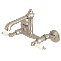 Best English Country 6-Inch Adjustable Center Wall Mount 2-Hole Kitchen Faucet Wall Mounted Kitchen Faucets