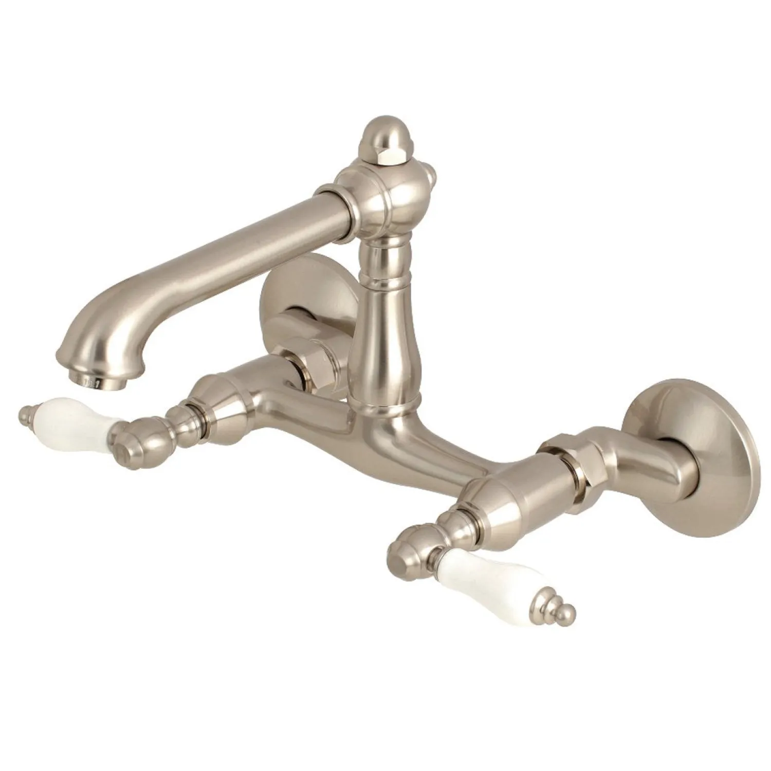 Best English Country 6-Inch Adjustable Center Wall Mount 2-Hole Kitchen Faucet Wall Mounted Kitchen Faucets