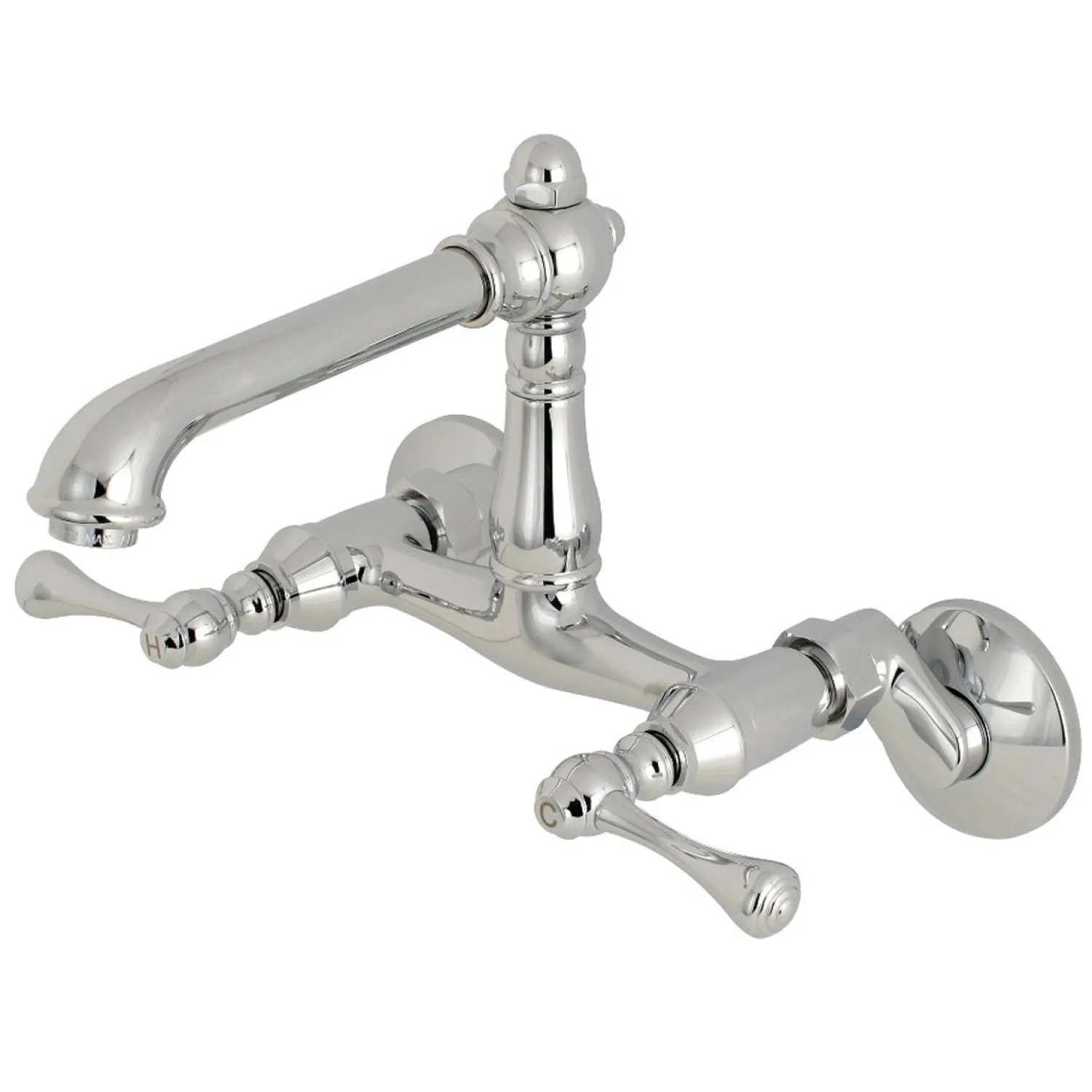 Hot English Country Wall Mount 6-Inch Adjustable Center Kitchen Faucet Wall Mounted Kitchen Faucets