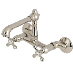 Online English Country 6-Inch Adjustable Center Wall Mount Kitchen Faucet Wall Mounted Kitchen Faucets