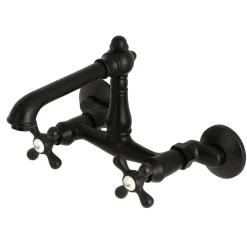 Online English Country 6-Inch Adjustable Center Wall Mount Kitchen Faucet Wall Mounted Kitchen Faucets