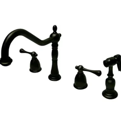 English Country Widespread Kitchen Faucet Widespread Kitchen Faucets