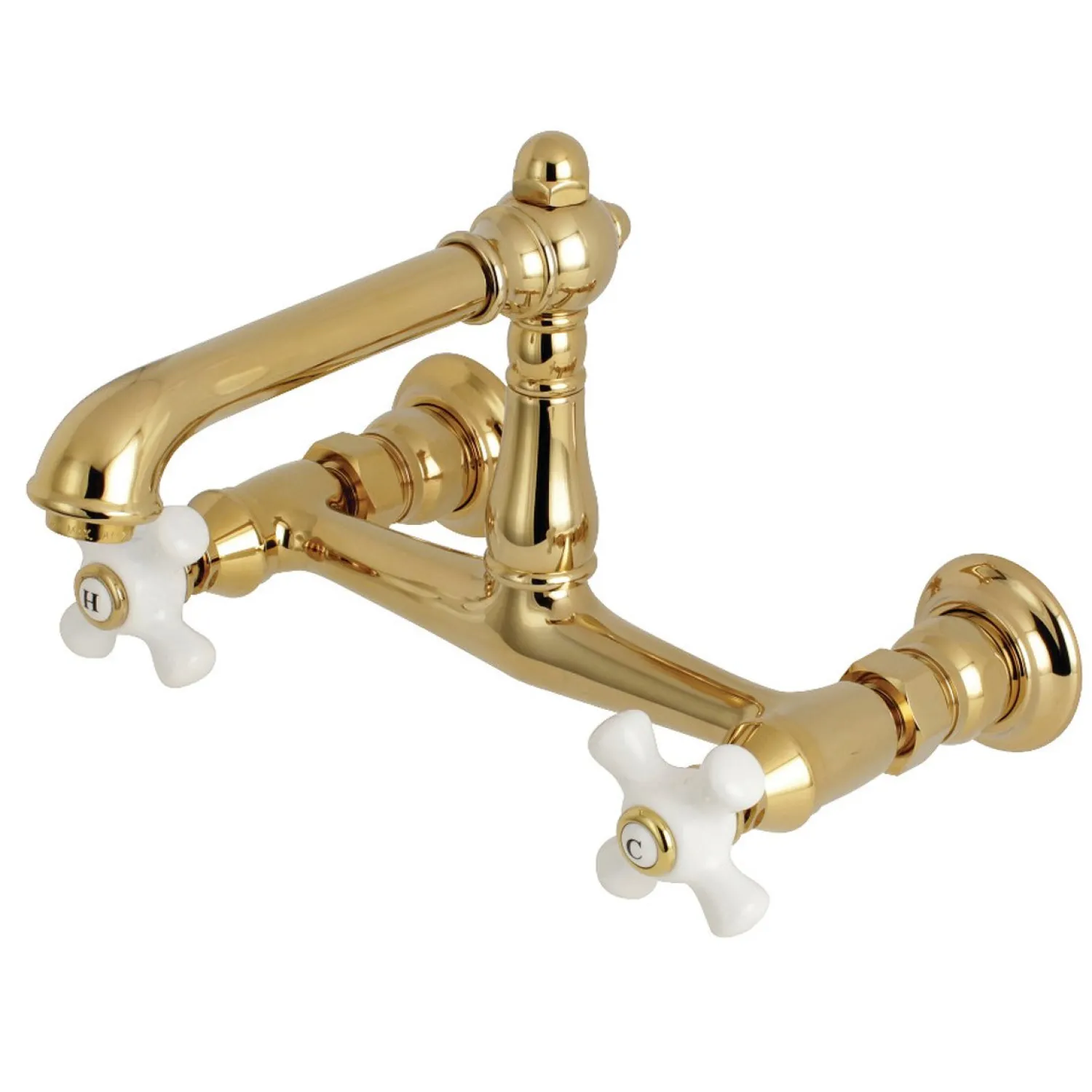 Hot English Country 8" Centers Wall Mount Bathroom Faucet Wall Mount