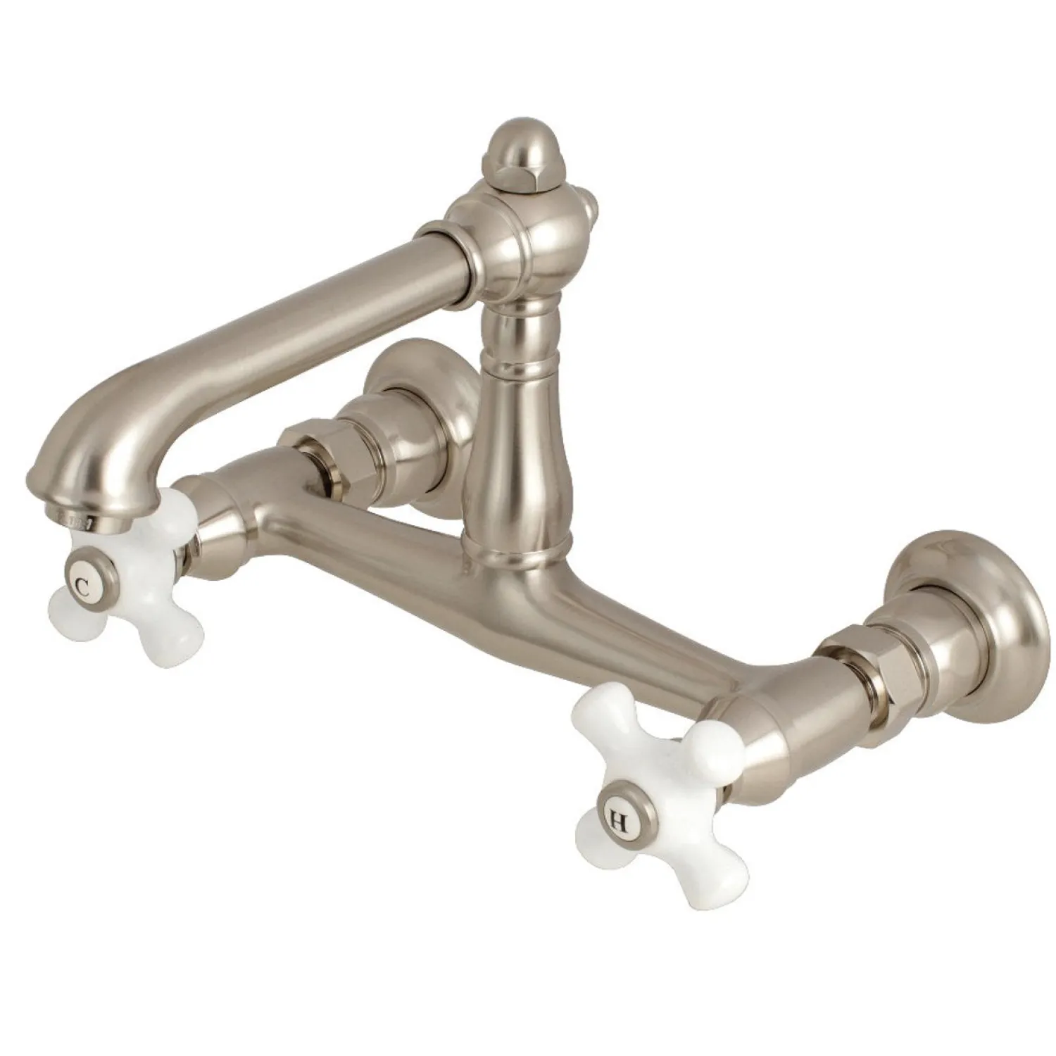 Hot English Country 8" Centers Wall Mount Bathroom Faucet Wall Mount