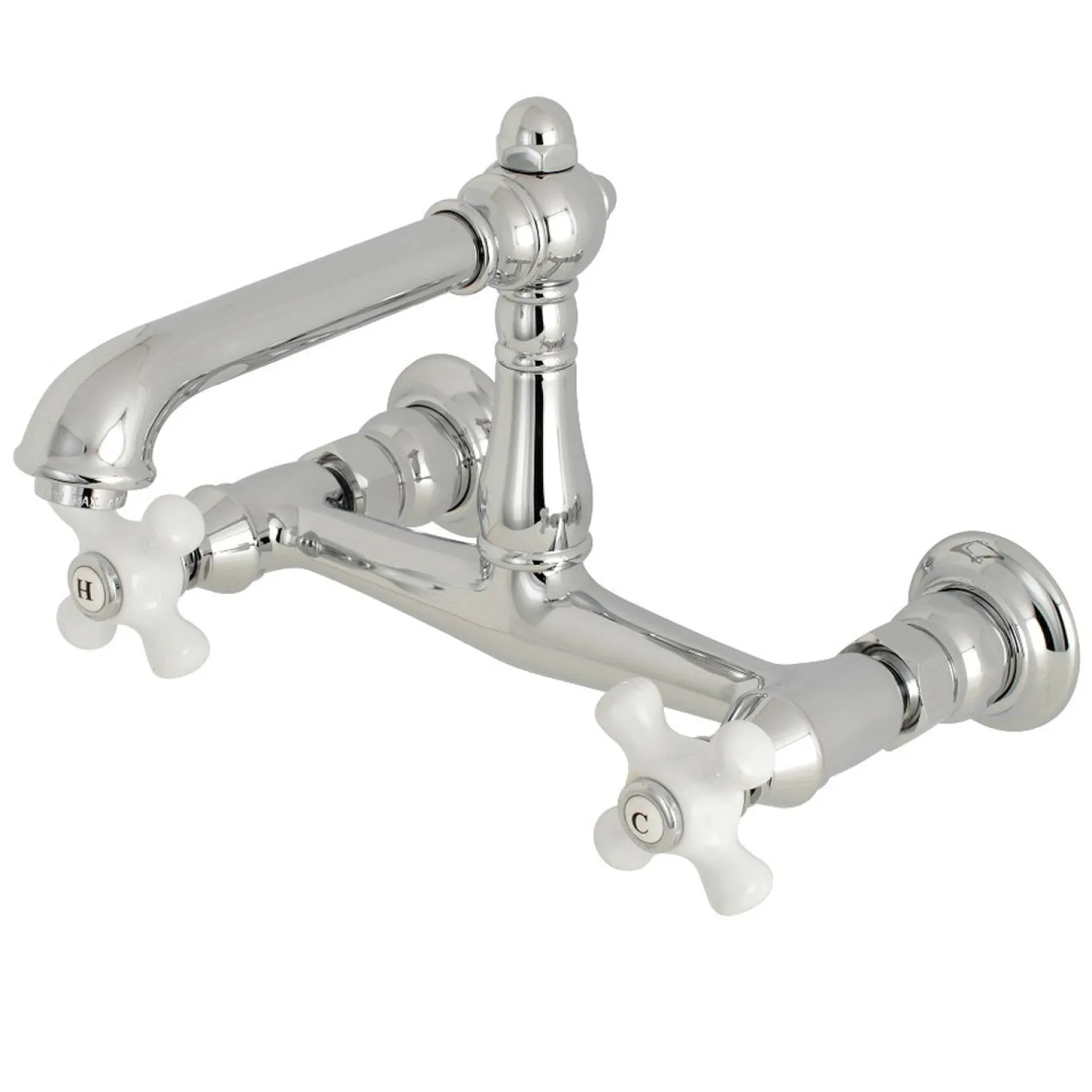 Hot English Country 8" Centers Wall Mount Bathroom Faucet Wall Mount