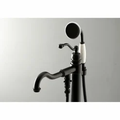 Hot English Country Single-Handle Freestanding Roman Tub Filler with Hand Shower Free Standing Tub Fillers|Tub Faucets