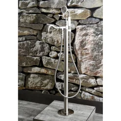 Hot English Country Single-Handle Freestanding Roman Tub Filler with Hand Shower Free Standing Tub Fillers|Tub Faucets