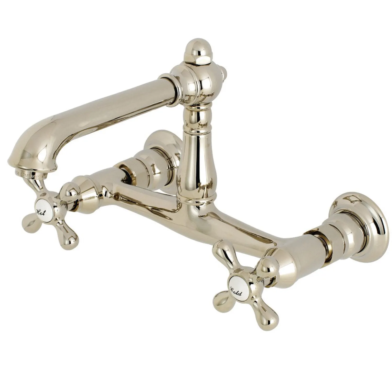Outlet English Country 8-Inch Center Wall Mount Bathroom Faucet Wall Mount