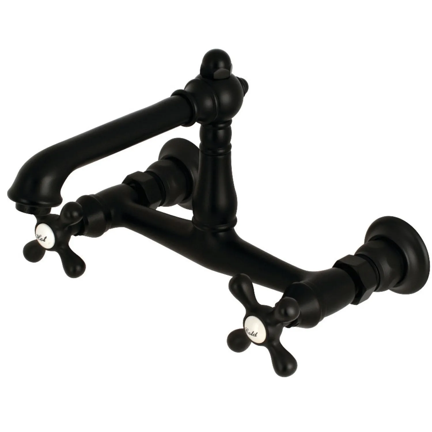 Outlet English Country 8-Inch Center Wall Mount Bathroom Faucet Wall Mount