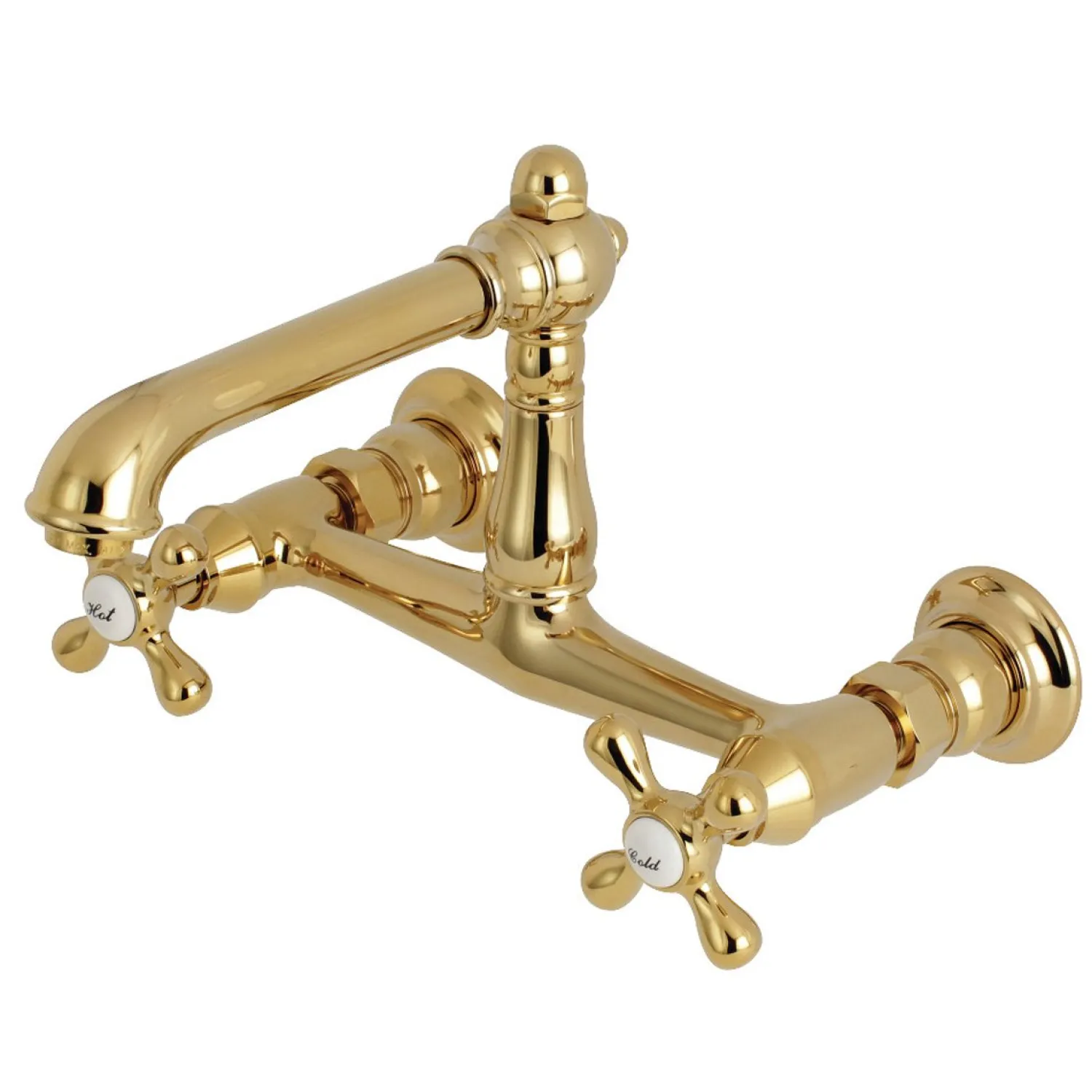 Outlet English Country 8-Inch Center Wall Mount Bathroom Faucet Wall Mount