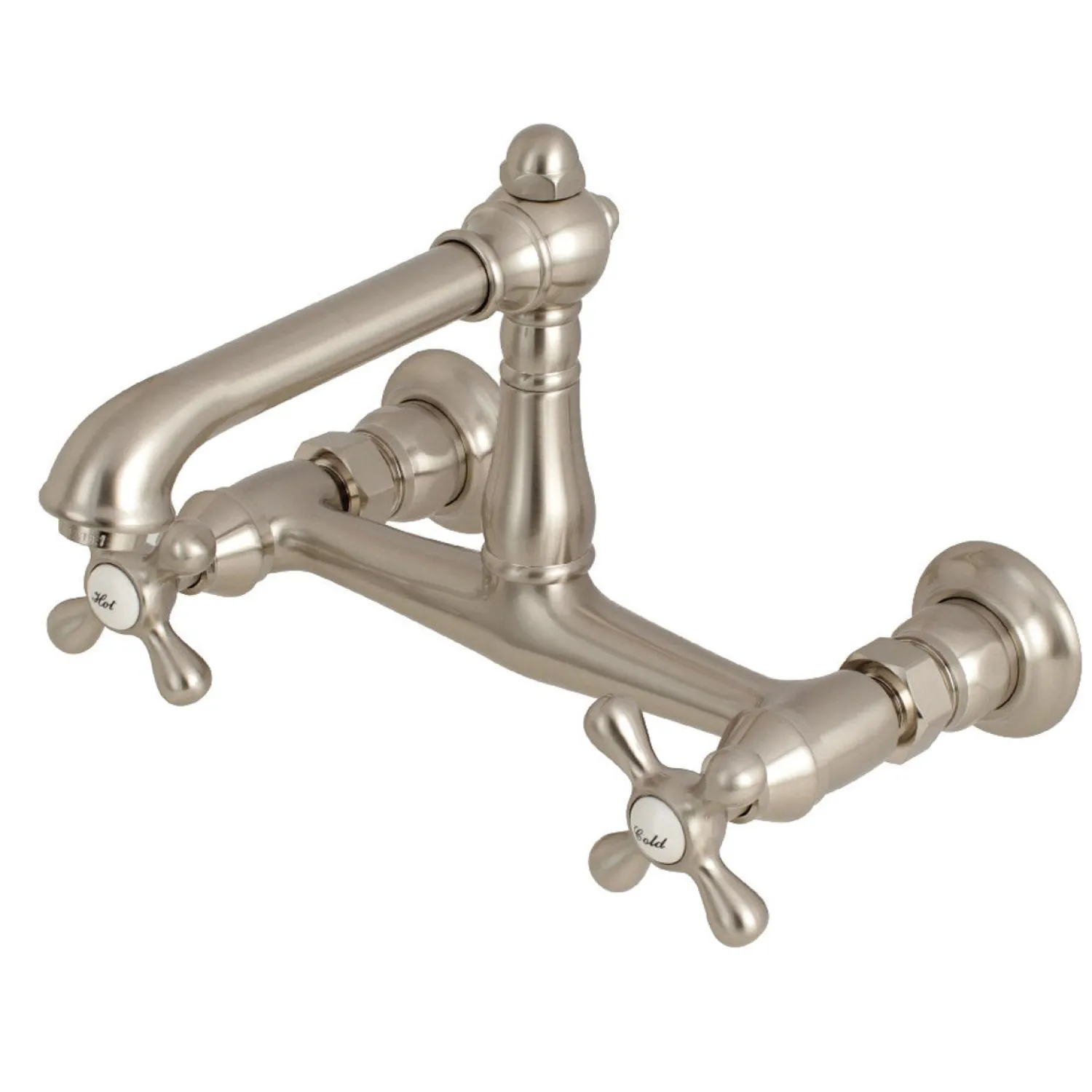 Outlet English Country 8-Inch Center Wall Mount Bathroom Faucet Wall Mount
