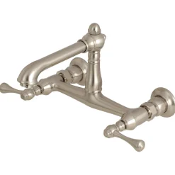 Outlet English Country Wall Mount 2-Hole Bathroom Faucet Wall Mount