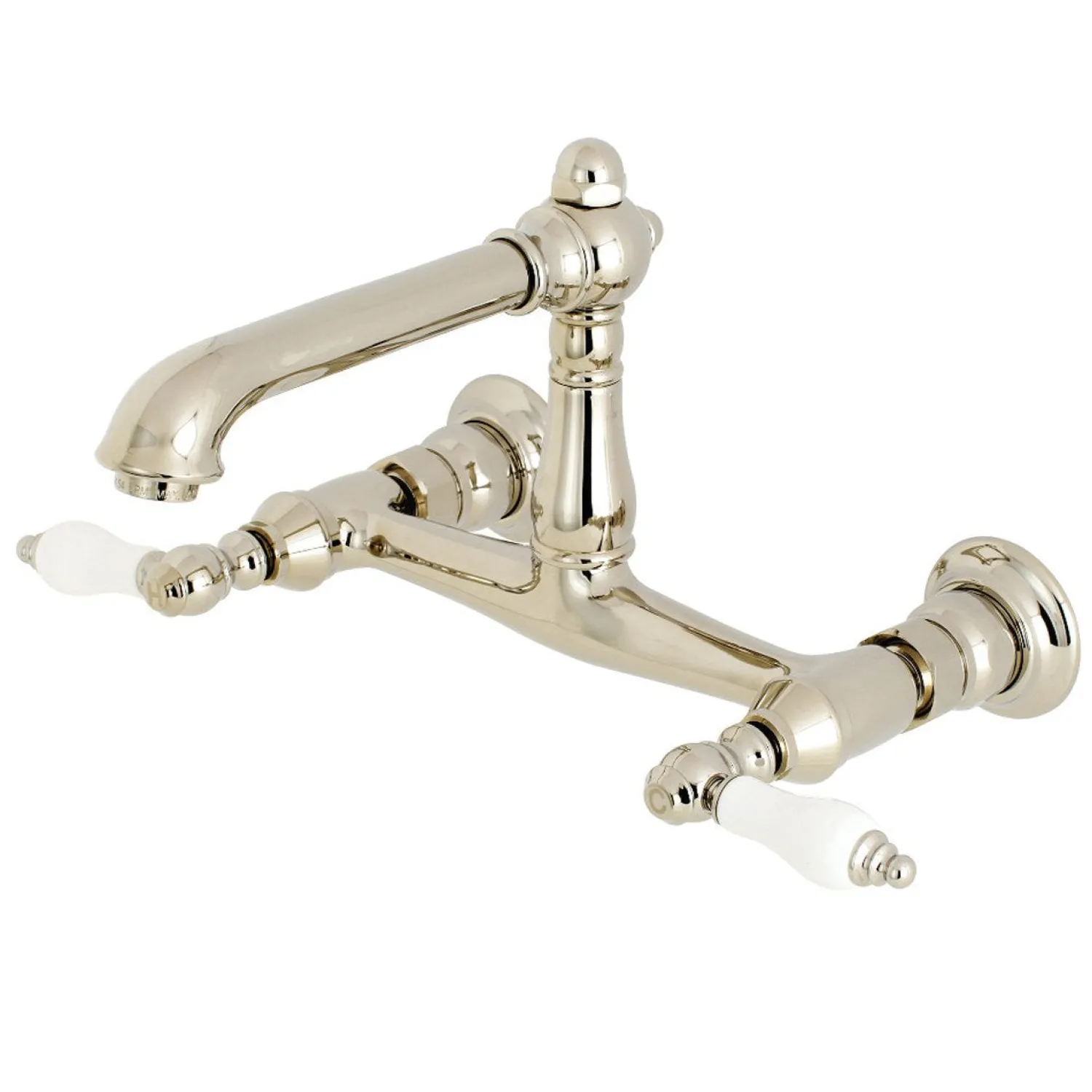 English Country 2-Hole Wall Mount Bathroom Faucet Wall Mount