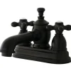 Online English Country 4" Centerset Lavatory Faucet with Heritage Spout and Metal Cross Handle 4" Center Set