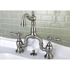 Outlet English Country Bathroom Bridge Faucet 8