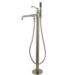 Best English Country Single Handle Freestanding Roman Tub Filler with Hand Shower Free Standing Tub Fillers|Tub Faucets